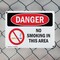 Signmission No Smoking In This Area Danger Sign, Plastic, 10in W x 7in L, 2PK OS-2PACK-DS-P-710-L-1471 - alternate 8